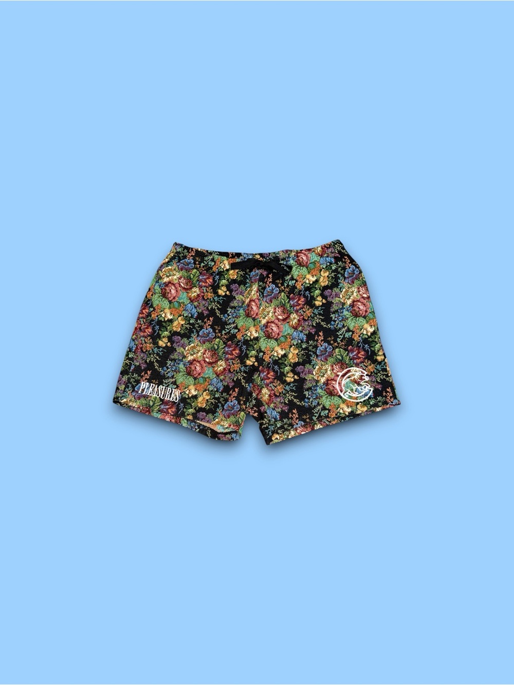Chicago Cubs PLEASURES Genuine Merchandise AOP Floral Print knitted shorts 2XL